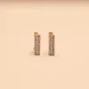 18KT Gold Vertical Bar Earrings
