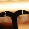 22KT Gold Trizelle Triangle Earrings