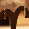 22KT Gold Sway Dangle Earrings