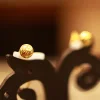 22KT Gold Elara Leaf Drop Earrings
