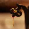 22KT Gold Gilded Blossom Dangle Earring