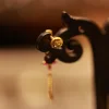 22KT Gold Gilded Blossom Dangle Earring