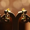 22KT Gold Verda Emerald Drop Earrings