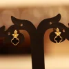 22KT  Golden Fleur Earrings