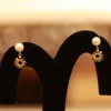 22KT Gold Pearl Radiance Rainbow Studs 22KT Gold Pearl Radiance Rainbow Studs