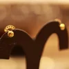 22KT Gold Aurora Arch Stud Earrings