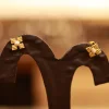 22KT Gold Aurika Woven Pearl Studs 22KT Gold Aurika Woven Pearl Studs