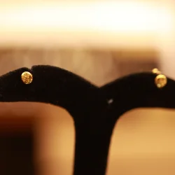 22KT Gold Aurika Woven Pearl Studs
