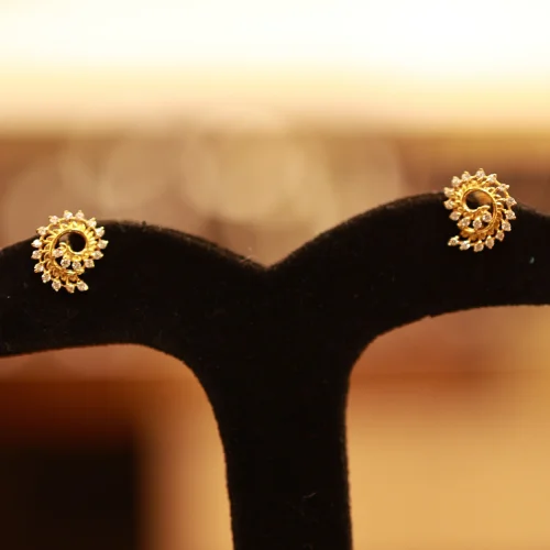 22KT Gold Elysia Spiral Studs 22KT Gold Elysia Spiral Studs