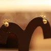 22KT Gold CrissGleam Stud Earrings
