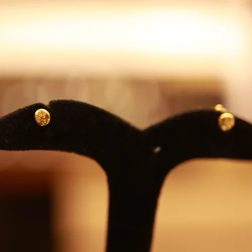 22KT Gold Verdant Drop Petal Studs