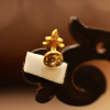 22KT Gold Elara Clover Drop Earring