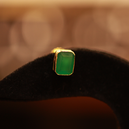 22KT Gold Jade Luxe Stud