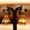 22KT Gold Amrutha Jhumka Temple Earrings 22KT Gold Amrutha Jhumka Temple Earrings