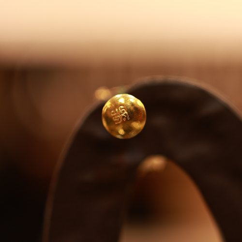 22KT Gold Regal Bloom Stud with Pearl Drops