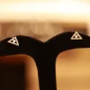 22KT  Gold Auric Prism Geometric  Studs