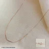 18kt Rose Gold Thin Box Chain 18kt Rose Gold Thin Box Chain