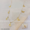 18kt Rose Gold Thin Butterfly Chain