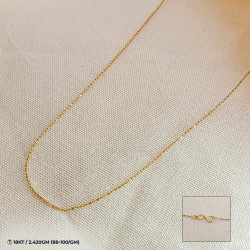 18kt Rose Gold Thin Small Balls Chain 18kt Rose Gold Thin Small Balls Chain