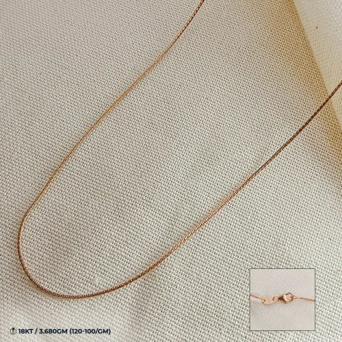 18kt Rose Gold Thin Kodi Chain 18kt Rose Gold Thin Kodi Chain