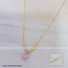 22kt Gold Flower and Gold Ball Chain