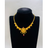 22KT GOLD LAKSHM MANGO DESIGN SHORT ANTIQUE NECKLACE 