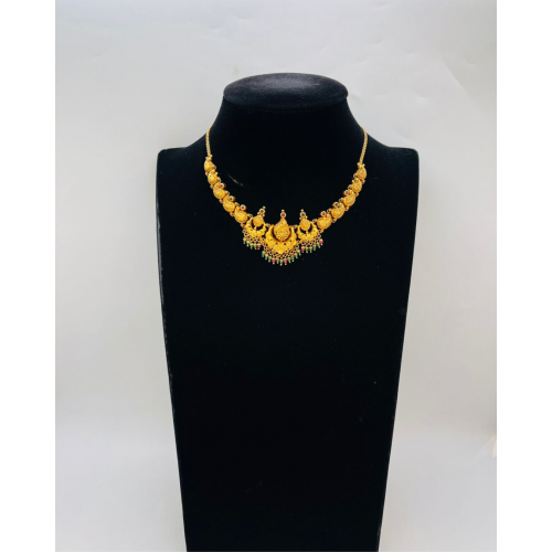 22 KT Women Antique Blooming Mango Necklace WAN036