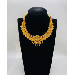 22 KT Women Antique Lakshmi Coin Embedded Peacock Necklace WAN038 22 KT Women Antique Lakshmi Coin Embedded Peacock Necklace WAN038