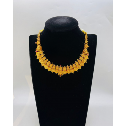 22 KT Women Antique Lakshmi's Garden Peacock Necklace WAN042 22 KT Women Antique Lakshmi's Garden Peacock Necklace WAN042