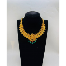 22 KT Women Antique Kaasu Mala Lakshmi's Peacock Adornment WAN046 22 KT Women Antique Kaasu Mala Lakshmi's Peacock Adornment WAN046
