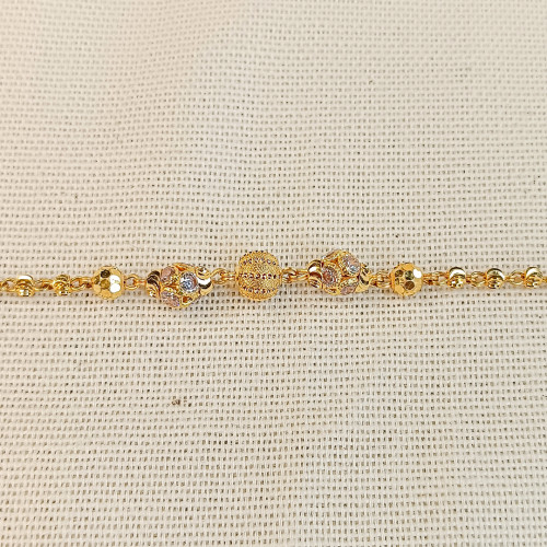 22kt Gold Ball Design Bracelet