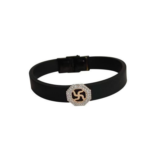 Stylish 18KTGold Swastik Bracelet for Men