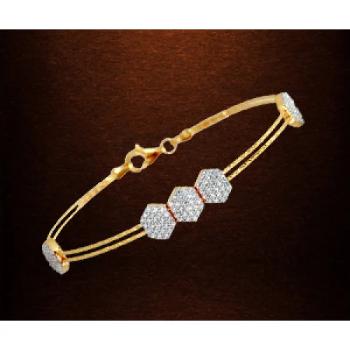 Buy Vaibhav Jewellers 22 KT Signity Gold Ladies Bracelet 54DG3609 at  Amazon.in-sonthuy.vn