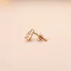 18 KT Gold Geometric Spark Stud