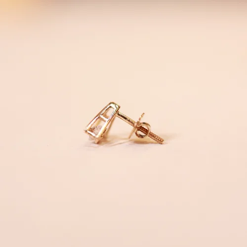 18 KT Gold Geometric Spark Stud