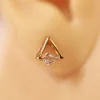 18 KT Gold Geometric Spark Stud