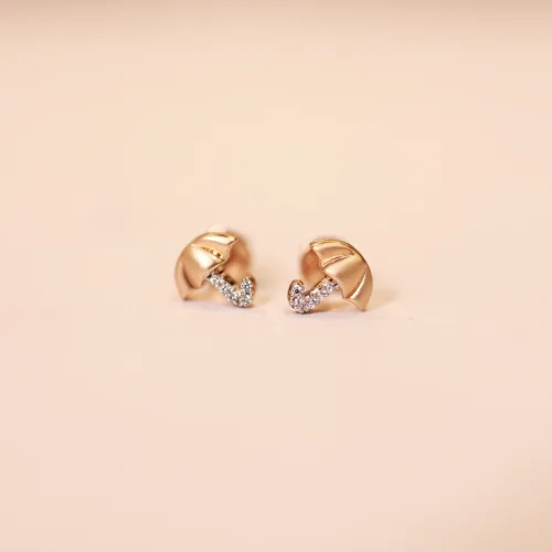 18 KT Gold Umbrella Spark Stud