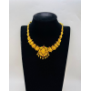 22KT GOLD LAKSHMI PEACOCK  SHORT ANTIQUE NECKLACE 