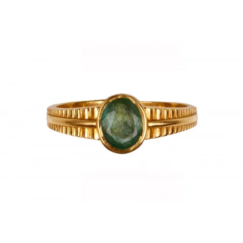 22KT EMERALD GEMS STONE RING