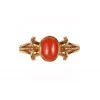 22KT CORAL GEMS STONE RING