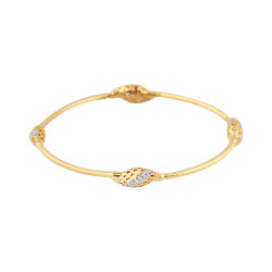 22KT Gold Tube Bangle