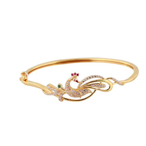 Peacock Design Gold Plated Bangles  Platear