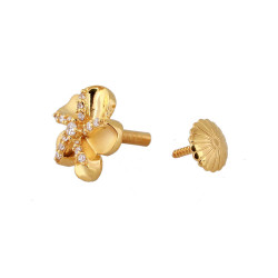 22KT Gold Flower Earring 22KT Gold Flower Earring