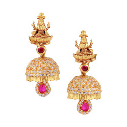 22KT Gold Lakshmi Earring