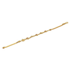 22KT Gold Heart Bracelet