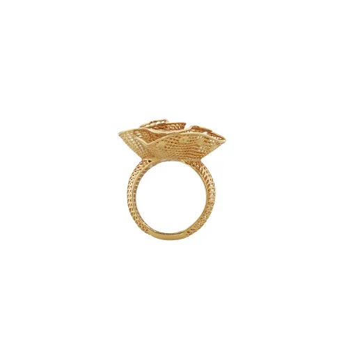 22KT Golden Flower Ring