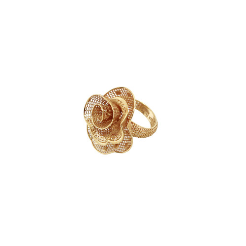 22KT  Golden Flower Ring