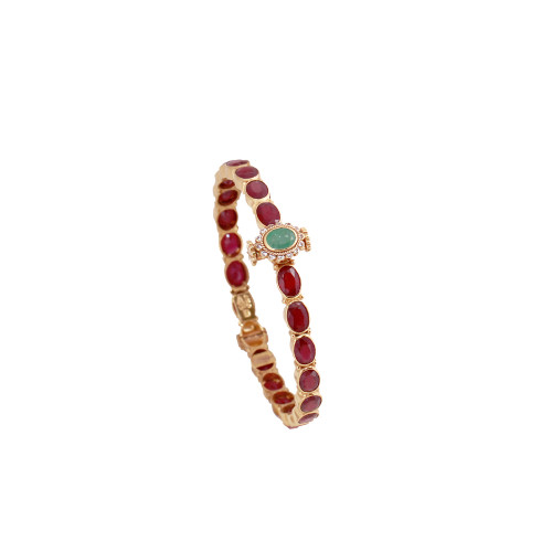 22KT GOLD RUBY BANGLE
