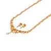 22KT Gold Hongkong Setting Plain Haram And Eartops