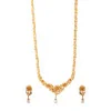 22KT Gold Hongkong Setting Plain Haram And Eartops 22KT Gold Hongkong Setting Plain Haram And Eartops